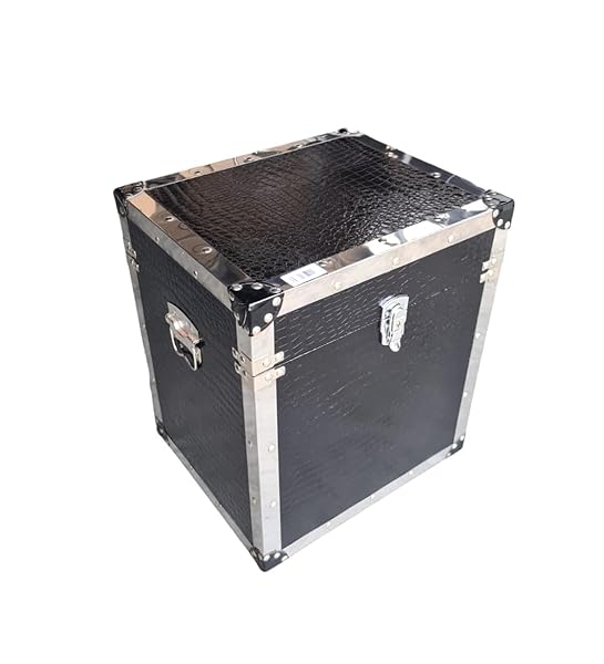 Baule-Elegante-Nero-e-Argento-e-Argento-intarziato-Con-Chiusura-misure-50x43x56-Altezza-B0CY5QF2ND-6