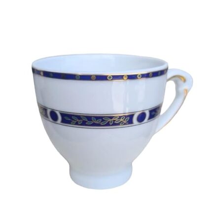 Generico Set 5 Tazzine da caffe con decori floreali in oro, blu e verde - Eschenbach