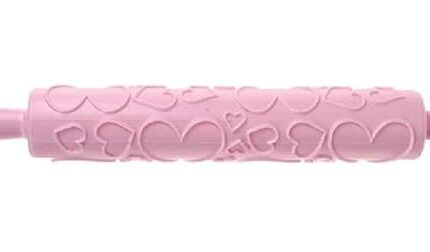 Mattarello Cuori - Biscotti - Cake Design - Decorativo - Idea Regalo - Natale - Compleanno Festa - colore rosa