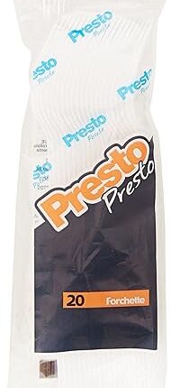 PRESTO FORCHETTE BIANCO 20PZ - [confezione da 12]