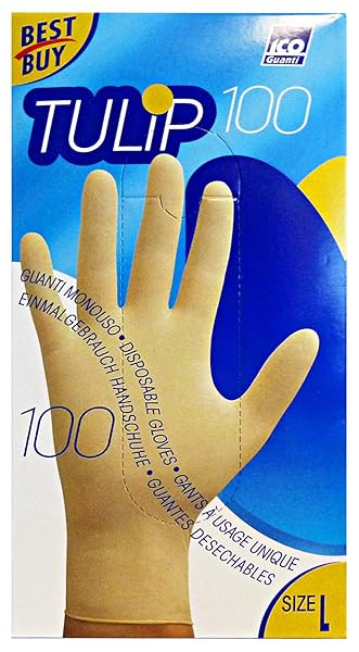 Tulip-Guanti-monouso-per-uso-domestico-taglia-L-100-paia-B00IEE4WSK