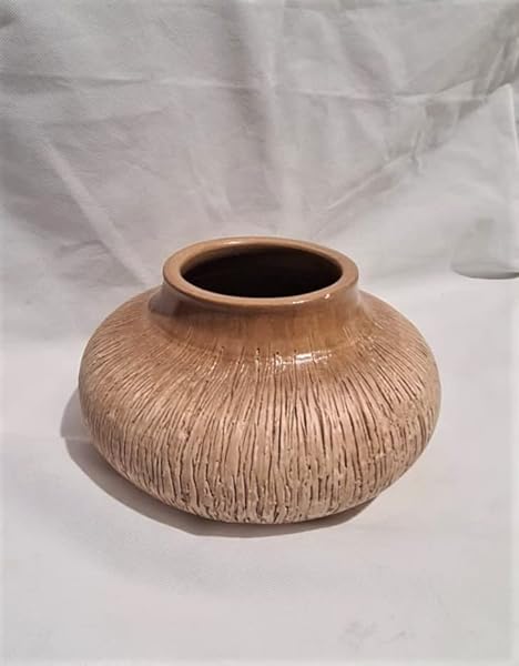 Vaso-Beige-in-terra-cotta-Stile-Moderno-Minimal-Adatto-Arredamente-Casa-Industrial-Altezza-16-cm-B0BVBFQR9M