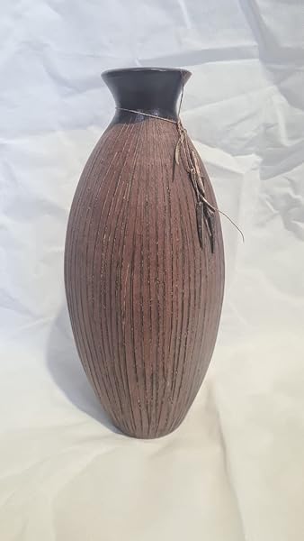 Vaso-in-Terracotta-Marrone-scuro-stile-Industrial-Ideale-Per-arredare-casa-Stile-Industrial-o-Etnico-H-46-CM-B0BSQWS6TD-2