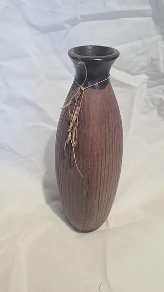 Vaso-in-Terracotta-Marrone-scuro-stile-Industrial-Ideale-Per-arredare-casa-Stile-Industrial-o-Etnico-H-46-CM-B0BSQWS6TD