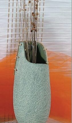 Vaso in ceramica Grigio Perfetto per stile Industrial, Moderno, Etnico, Contemporaneo - H 47 cm